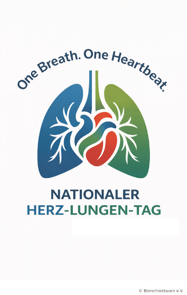 One Breath. One Heartbeat. – Logo des Nationalen Herz-Lungen-Tags